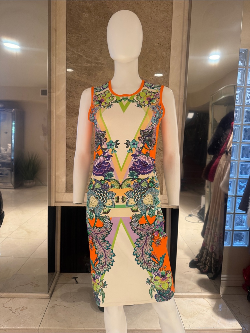 Roberto Cavalli Vintage Knit Sheath Dress